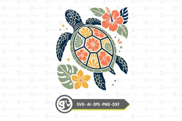 Download Floral Sea Turtle Summer Lover SVG - Turtle Collection