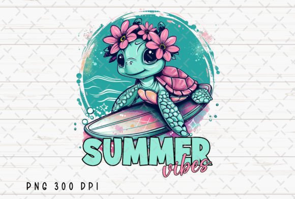 Download Summer Vibes Turtle Surf Kids Summertime - Turtle Collection
