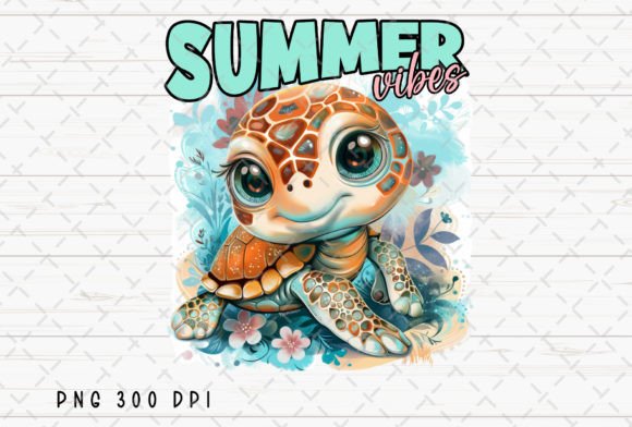 Download Summer Vibes Turtle Surf Kids Summertime - Turtle Collection