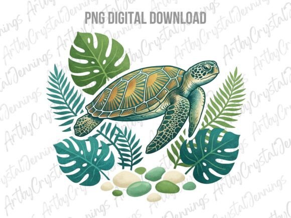 Download Tropical Sea Turtle Clipart PNG - Turtle Collection