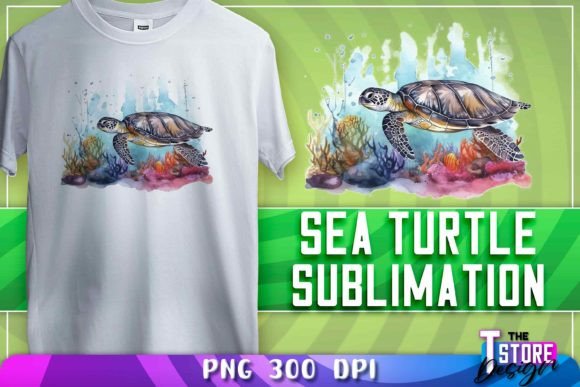 Download Sea Turtle Sublimation | T-Shirt Design - Turtle Collection