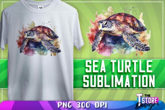 Download Sea Turtle Sublimation | T-Shirt Design - Turtle Collection