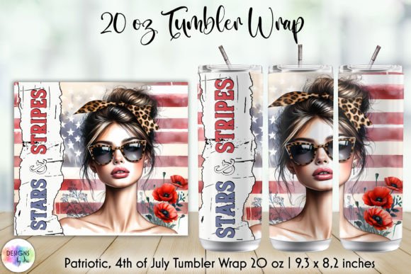 Download Stars and Stripes Patriotic Tumbler Wrap - Premium Resources
