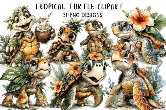 Download Tropical Turtle Clipart - Turtle Collection