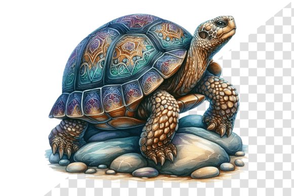 Download Regal Turtle Watercolor Clipart - Turtle Collection