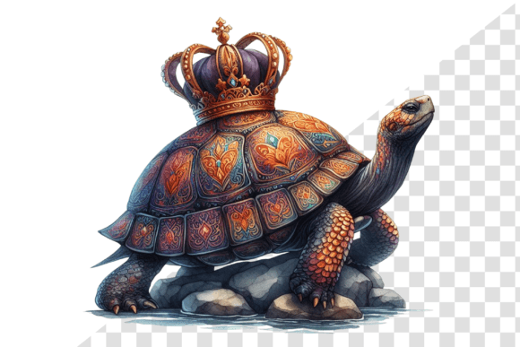 Download Regal Turtle Watercolor Clipart - Turtle Collection