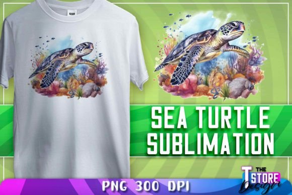 Download Sea Turtle Sublimation | T-Shirt Design - Turtle Collection