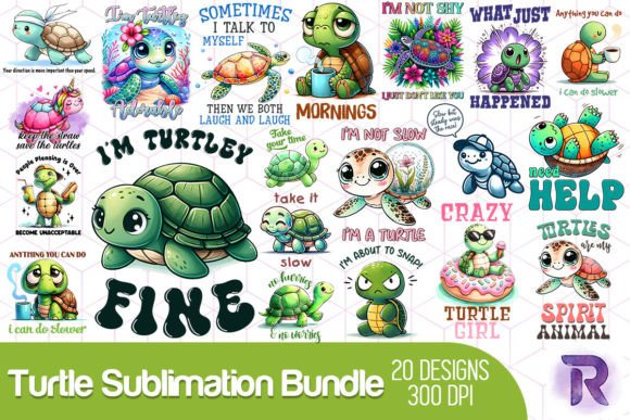Download Funny Turtle Sublimation Bundle - Turtle Collection
