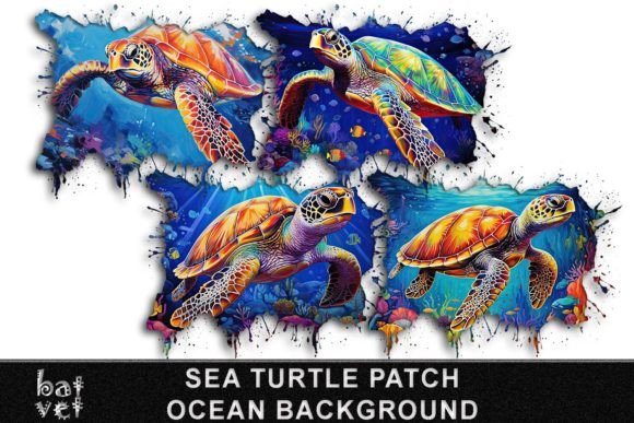 Download Sea Turtle Sublimation Background Design - Turtle Collection