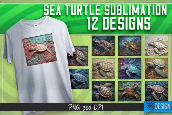 Download Sea Turtle Sublimation | T-Shirt Design - Turtle Collection