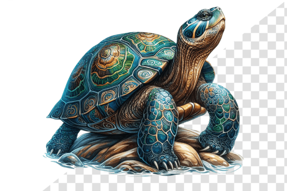 Download Regal Turtle Watercolor Clipart - Turtle Collection