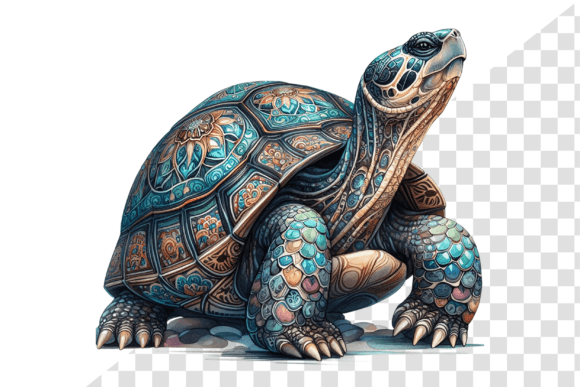 Download Regal Turtle Watercolor Clipart - Turtle Collection