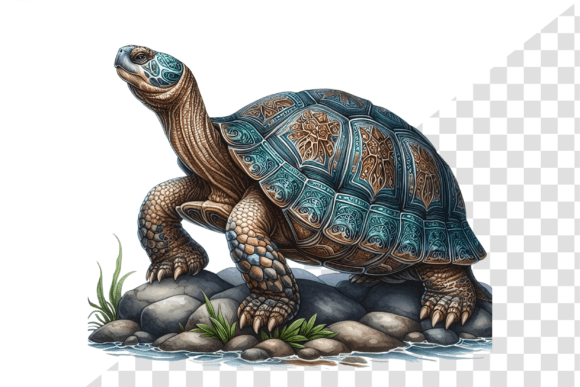 Download Regal Turtle Watercolor Clipart - Turtle Collection