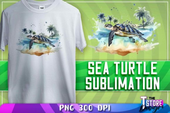 Download Sea Turtle Sublimation | T-Shirt Design - Turtle Collection