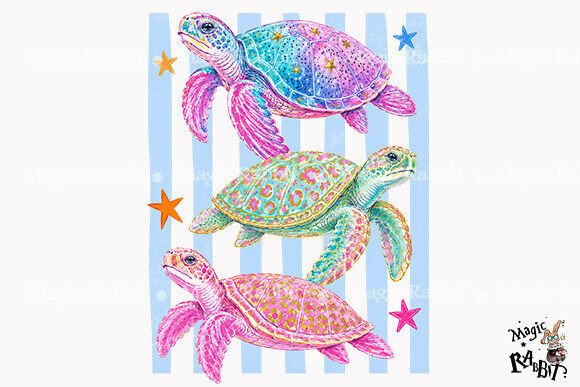 Download Pastel Sea Turtle PNG - Turtle Collection