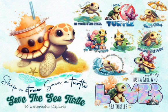 Download Save the Sea Turtle Sublimation - Turtle Collection