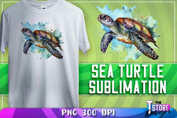 Download Sea Turtle Sublimation | T-Shirt Design - Turtle Collection