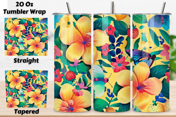 Download 3D Flower Sublimation Tumbler | Seamless - Sublimation tumbler Collection