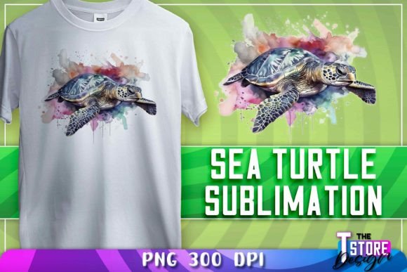 Download Sea Turtle Sublimation | T-Shirt Design - Turtle Collection
