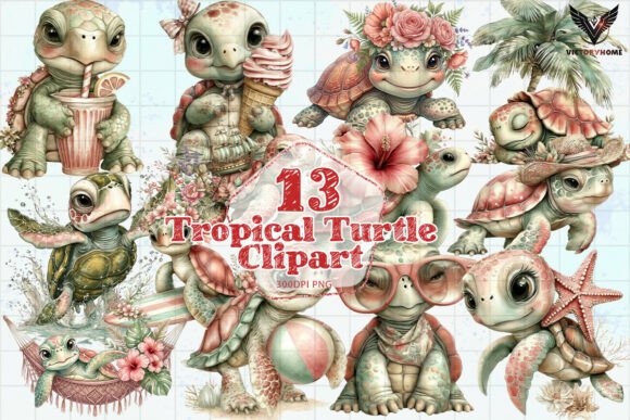 Download Tropical Turtle Clipart PNG - Turtle Collection