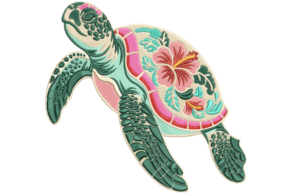 Download Floral Sea Turtle - Turtle Collection