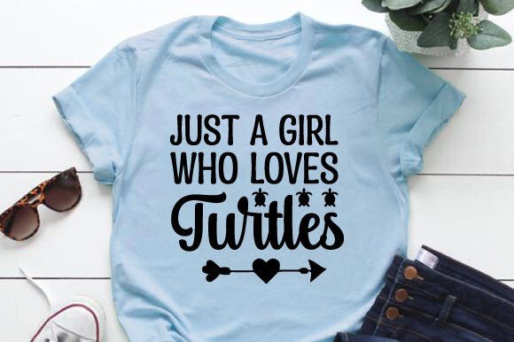 Download Just a Girl Who Loves Turtles Svg Design - Turtle Collection