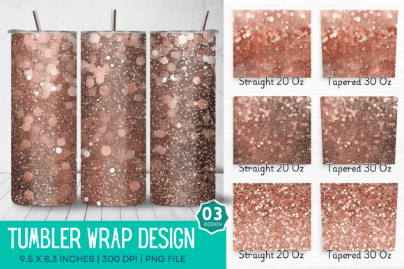 Download Rose Gold Glitter Sublimation Tumbler - Sublimation tumbler Collection