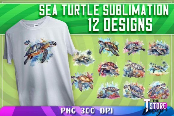 Download Sea Turtle Sublimation | T-Shirt Design - Turtle Collection