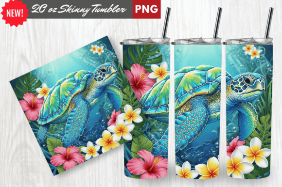 Download Crystal Shell Sea Turtle Tumbler Wrap - Turtle Collection