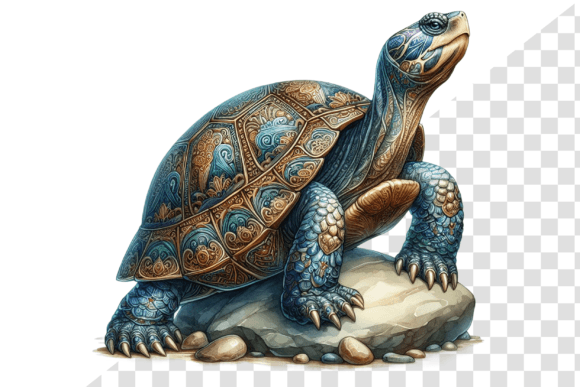 Download Regal Turtle Watercolor Clipart - Turtle Collection