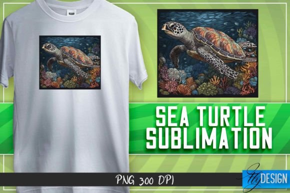 Download Sea Turtle Sublimation | T-Shirt Design - Turtle Collection