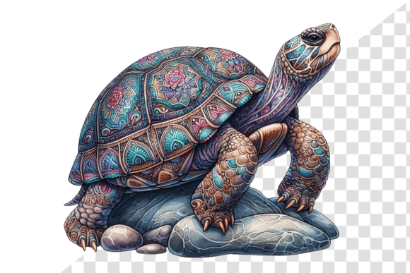 Download Regal Turtle Watercolor Clipart - Turtle Collection