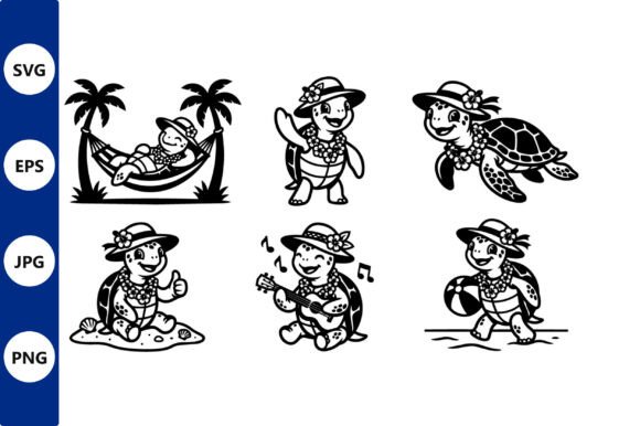 Download Tropical Turtle Vacation Clipart - Turtle Collection